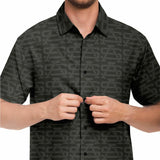 2600 Nation® Black - Short Sleeve Button Down Shirt