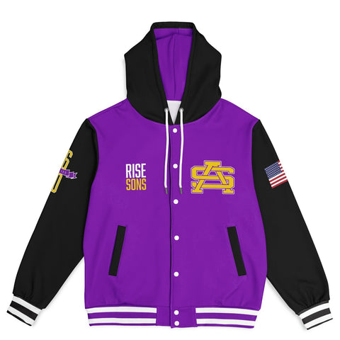 2600 - Hooded Baseball Jacket
