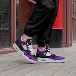 2600 - Jordan Style Sneaker (Purple + Black)