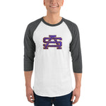 Big Purple - 3/4 sleeve raglan shirt